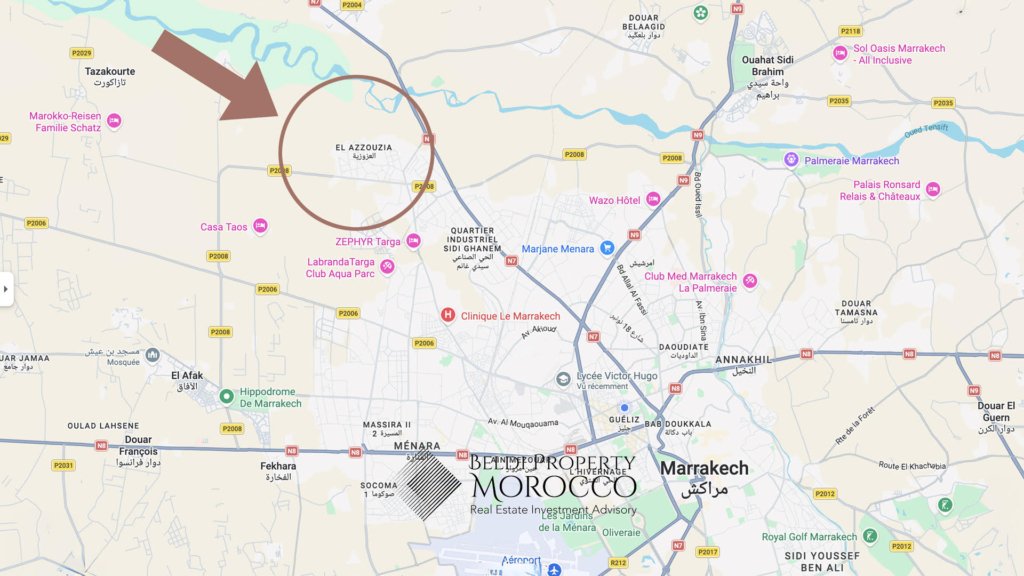 Terrain titré à vendre à Marrakech – Projet R+3 - 2