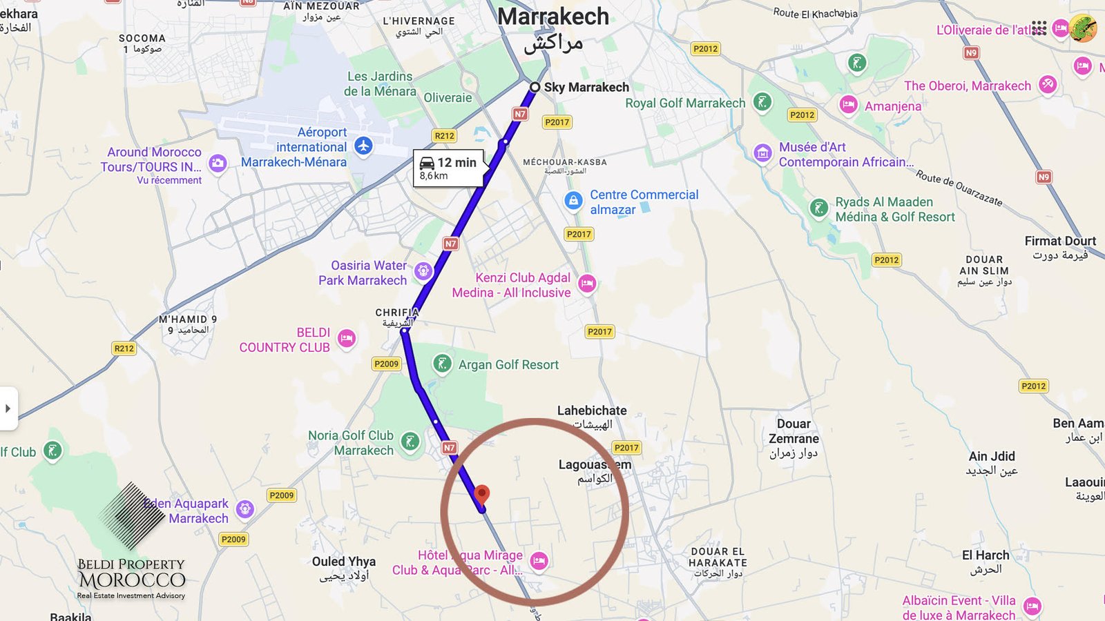 Terrain à vendre à Marrakech — Résidence fermée et sécurisée | Proximité Avenue Mohammed VI - 1